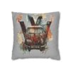 Rusty Vw Camper Square Double-sided Cushion Cover