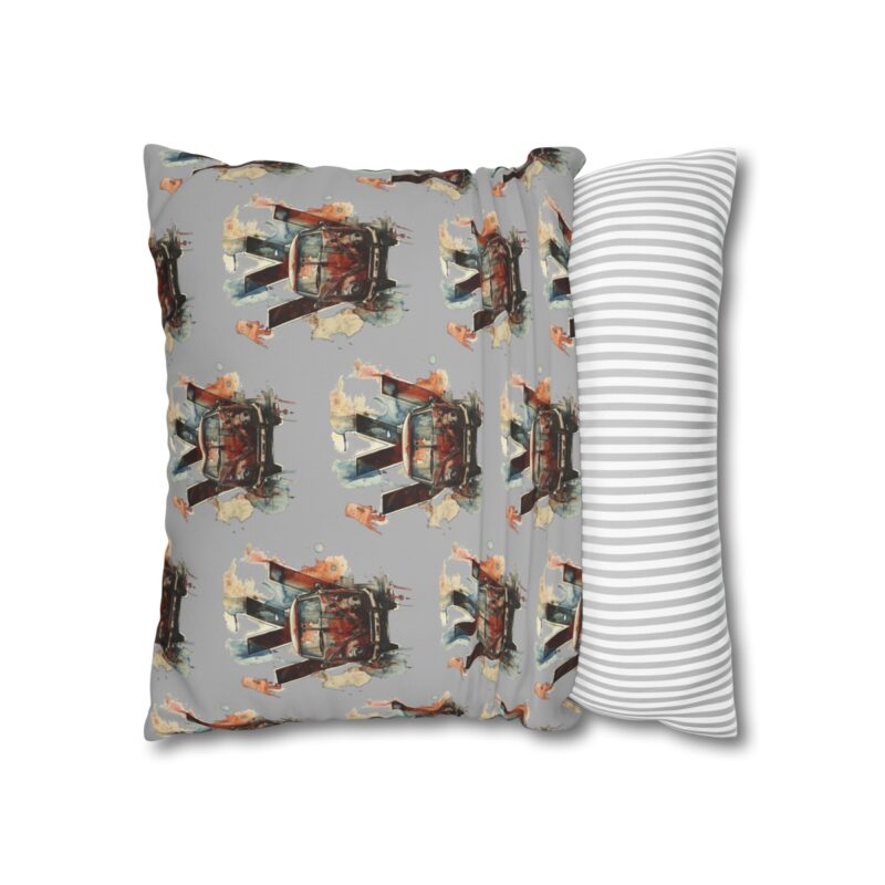 Rusty Vw Camper Square Double-sided Cushion Cover