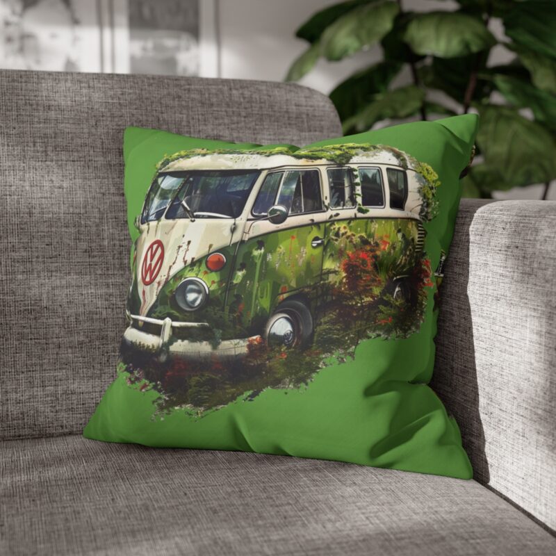 Rescued Vw Camper Square Double-sided Cushion Cover