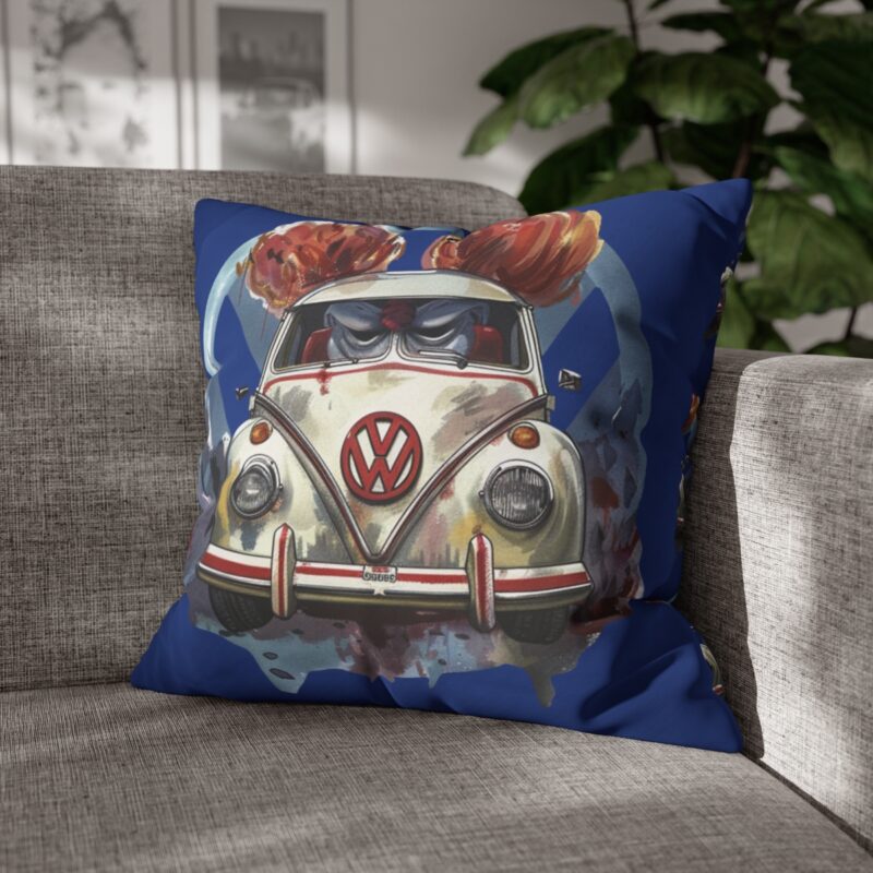 Clown Vw Bug Square Double-sided Cushion Cover