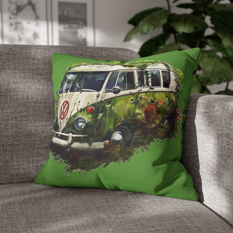 Rescued Vw Camper Square Double-sided Cushion Cover