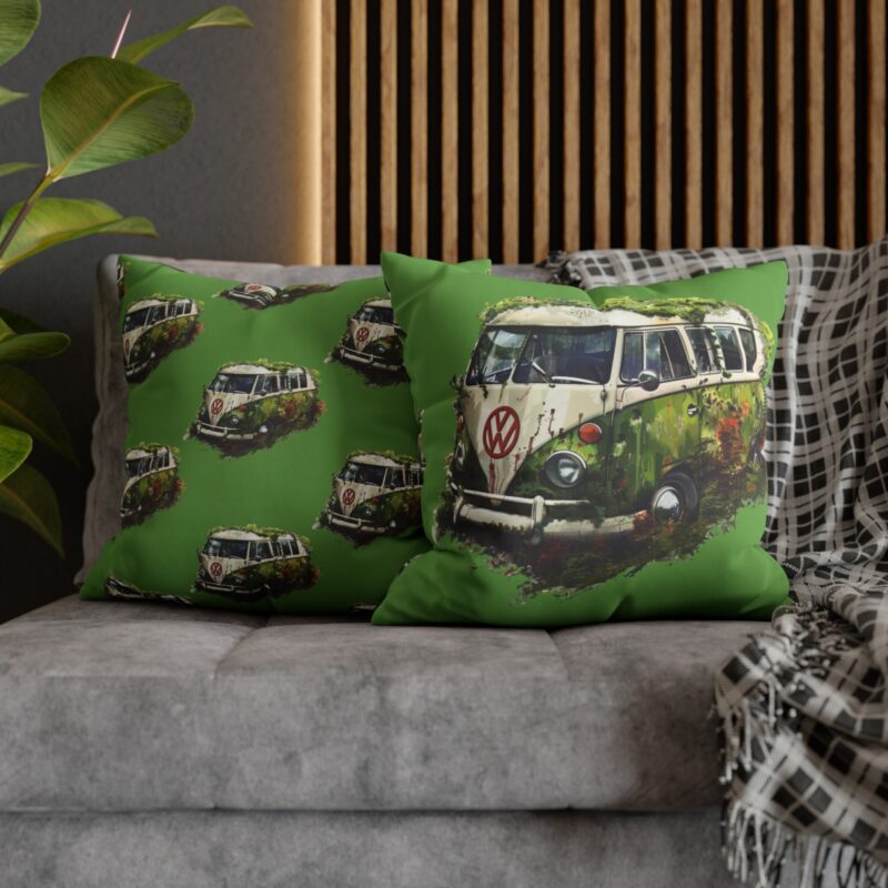 Rescued Vw Camper Square Double-sided Cushion Cover