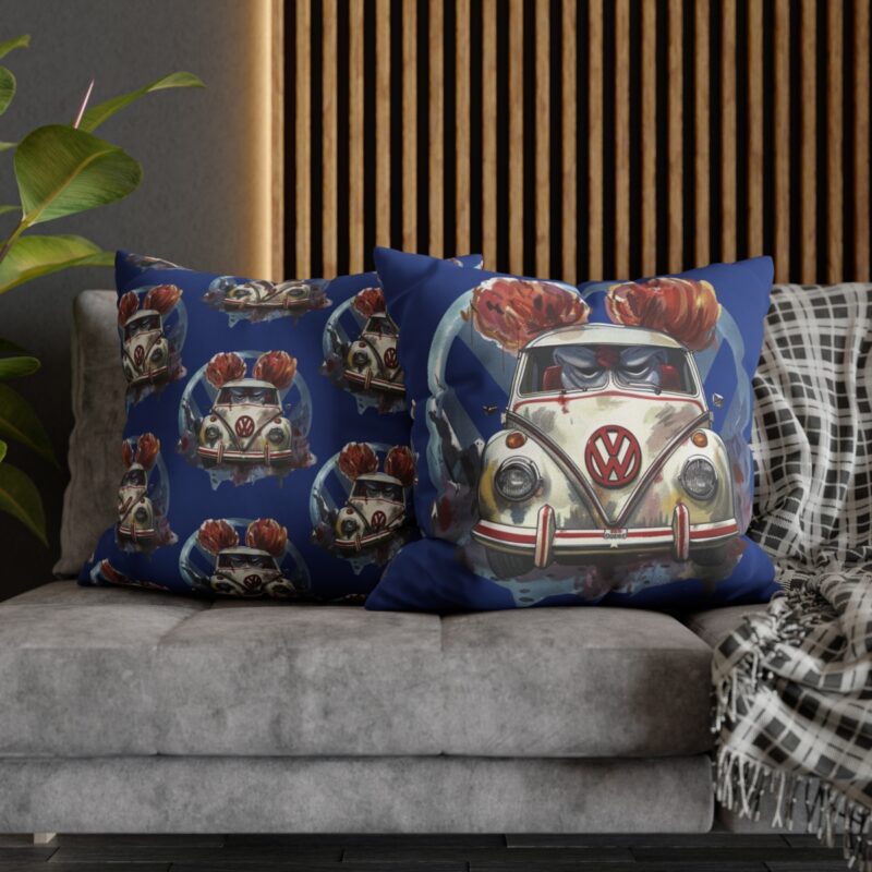 Clown Vw Bug Square Double-sided Cushion Cover