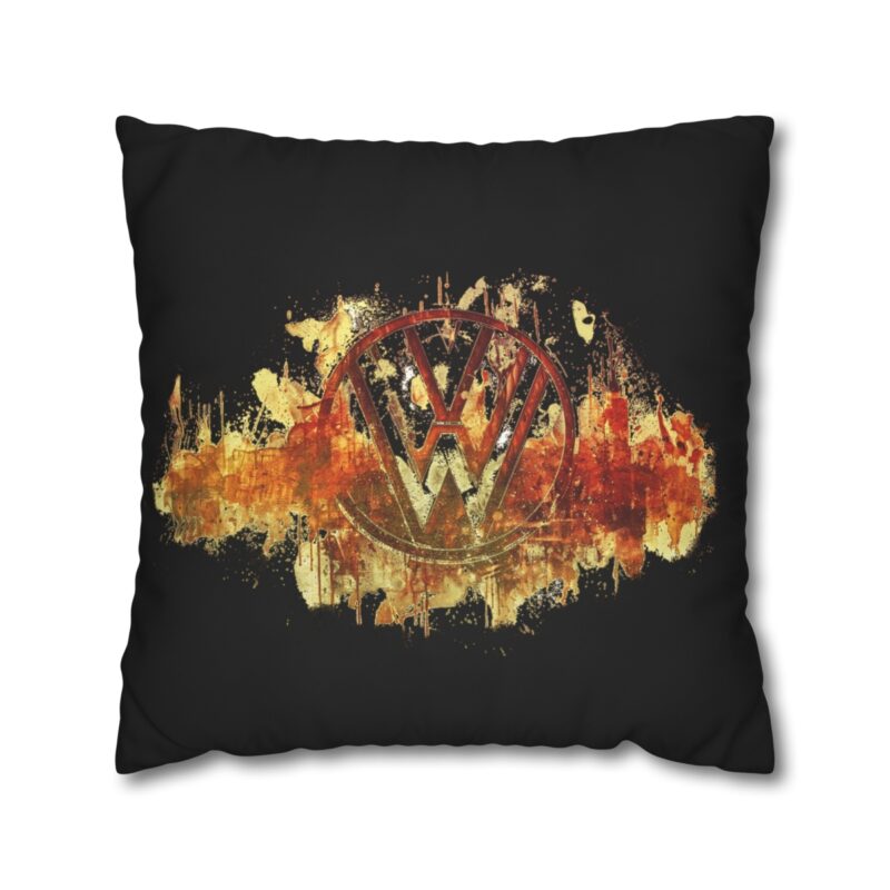 Scorched Vw Logo Square Double-sided Cushion Cover