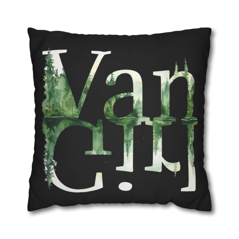 Outdoor Van Girl Square Double-sided Cushion Cover