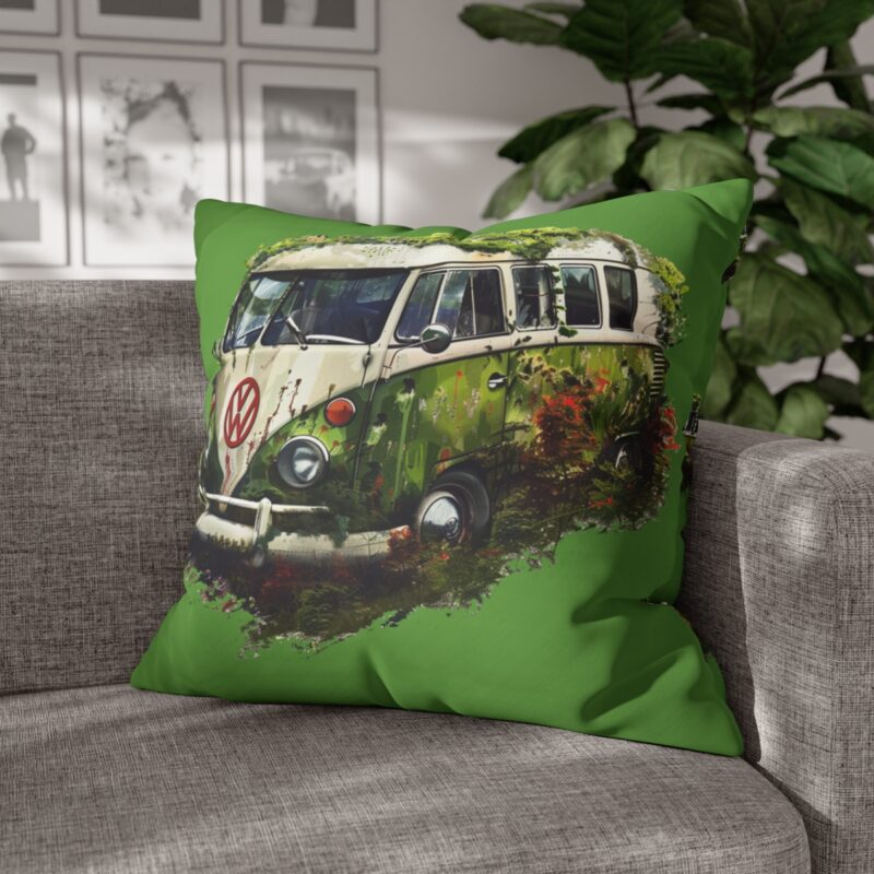 Rescued Vw Camper Square Double-sided Cushion Cover