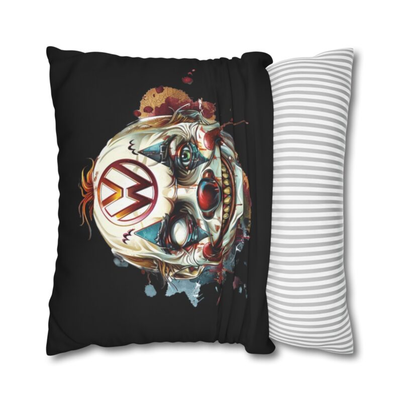 Evil Vw Brain Clown Square Double-sided Cushion Cover