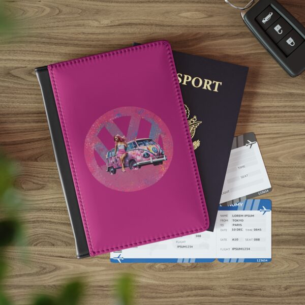 Barbiecore Van Girl Passport Cover