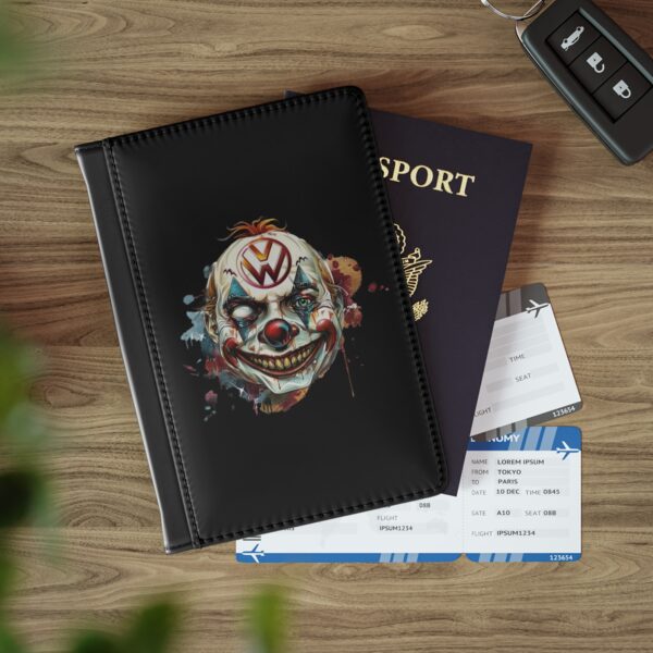 Evil Vw Brain Clown Passport Cover