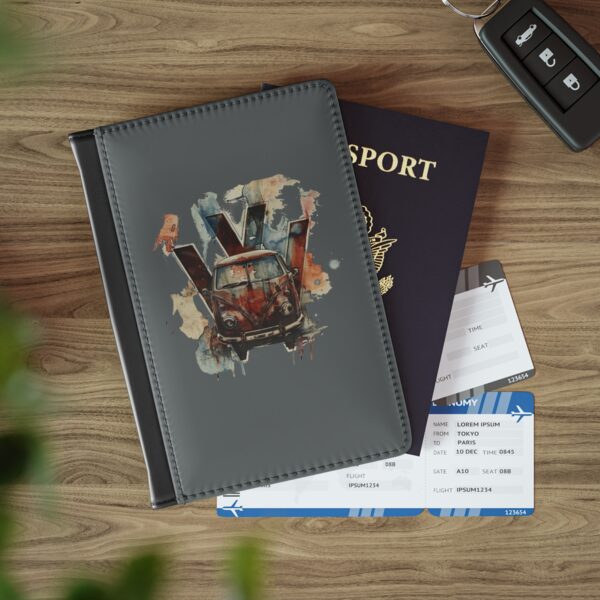 Rusty Vw Camper Passport Cover
