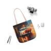 Rainy City Street Campervan Tote Bag