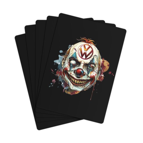 Evil Vw Brain Clown Playing/poker Cards