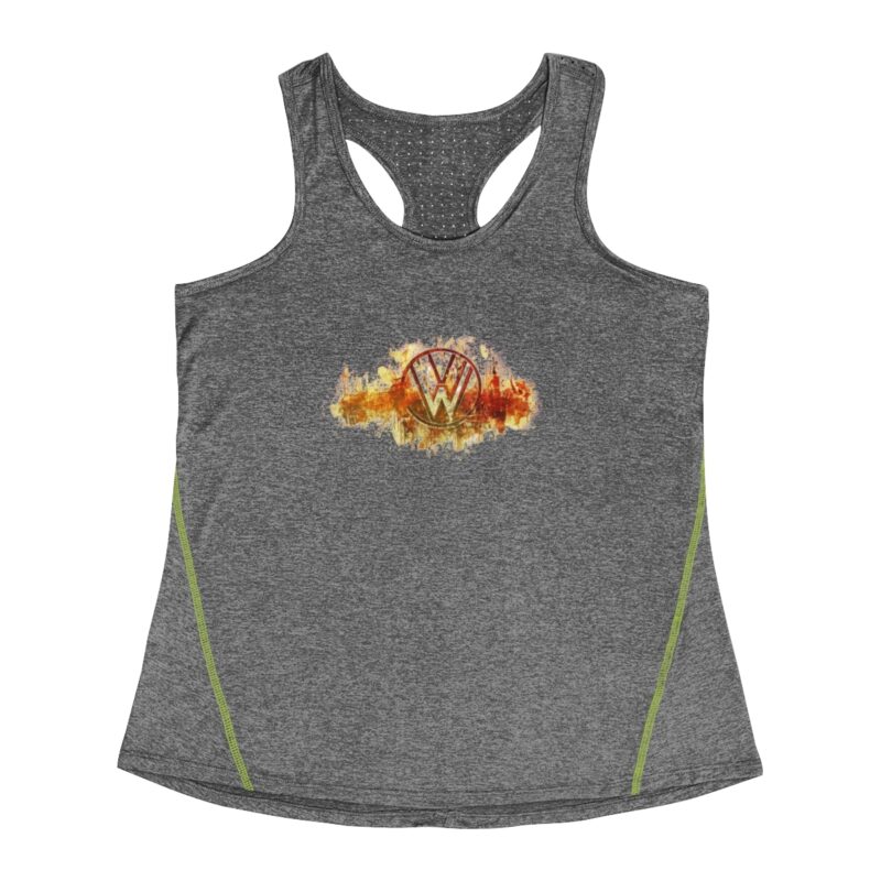 Scorched Vw Logo Women's Racerback Sports Top