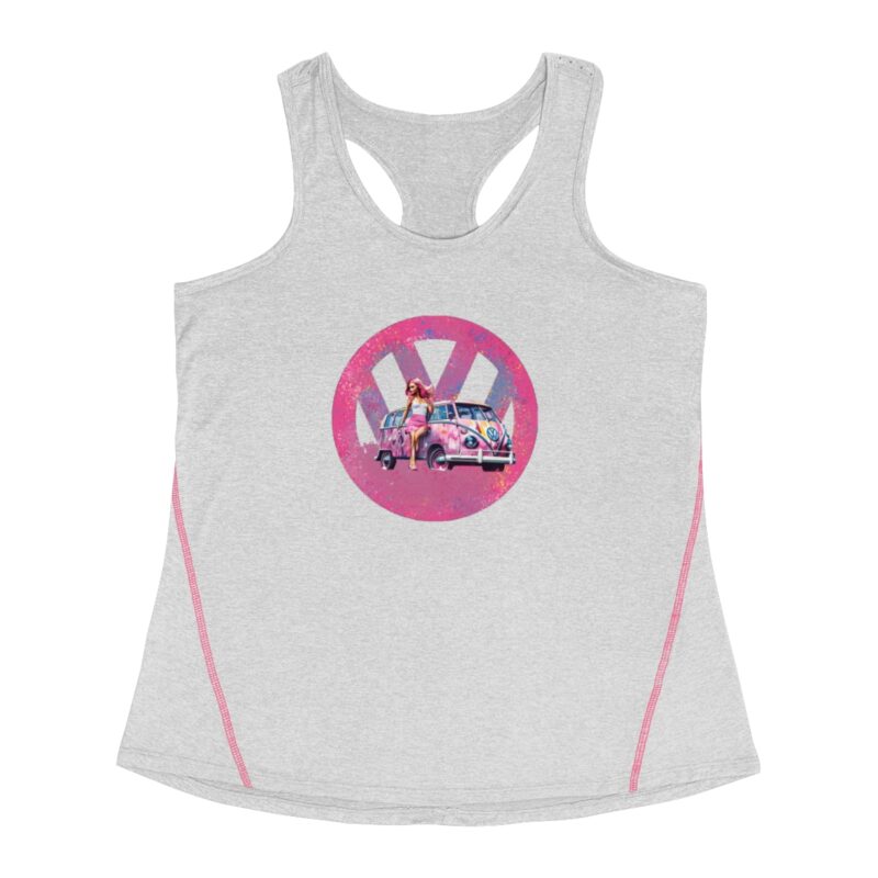 Barbiecore Van Girl Women's Racerback Sports Top