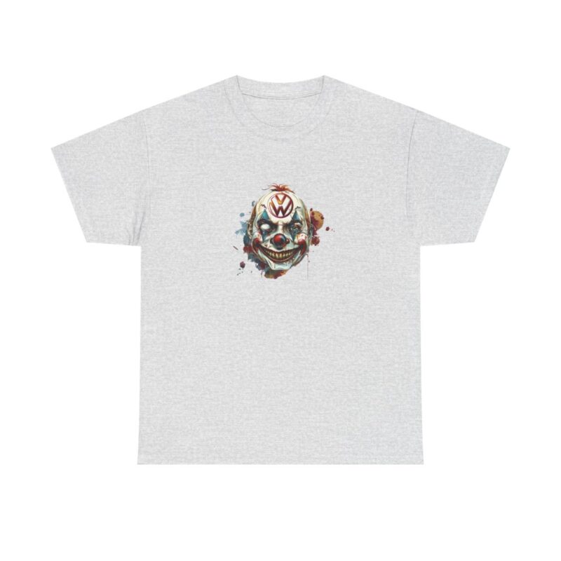 Evil Vw Brain Clown Heavy Cotton T-shirt