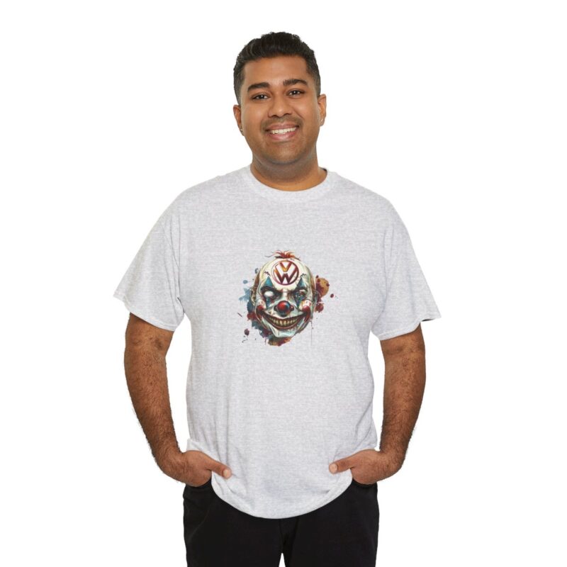 Evil Vw Brain Clown Heavy Cotton T-shirt