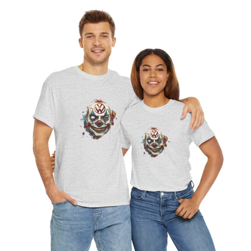 Evil Vw Brain Clown Heavy Cotton T-shirt