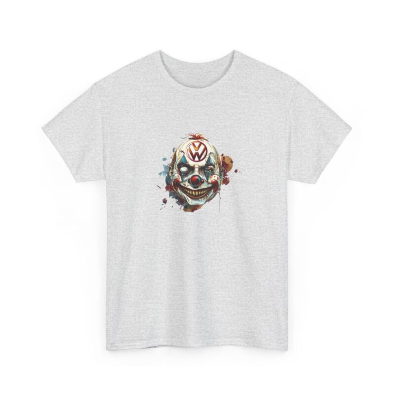 Evil Vw Brain Clown Heavy Cotton T-shirt