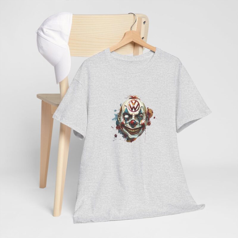 Evil Vw Brain Clown Heavy Cotton T-shirt