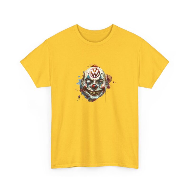 Evil Vw Brain Clown Heavy Cotton T-shirt