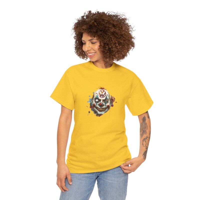 Evil Vw Brain Clown Heavy Cotton T-shirt