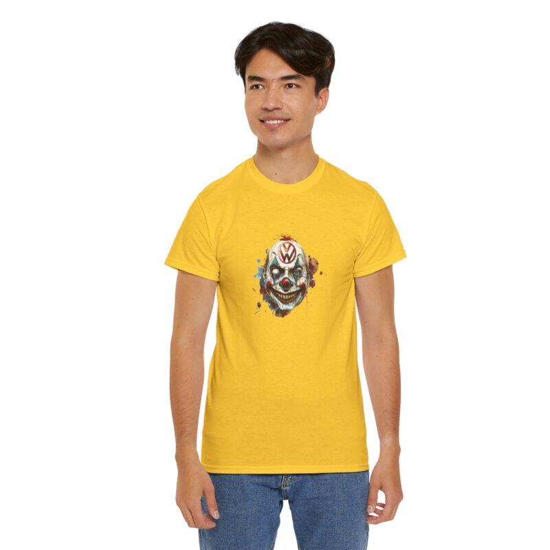 Evil Vw Brain Clown Heavy Cotton T-shirt