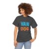 Van Dog T-shirt - Blonde German Shepherd Wearing Sunglasses