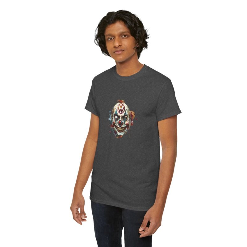 Evil Vw Brain Clown Heavy Cotton T-shirt