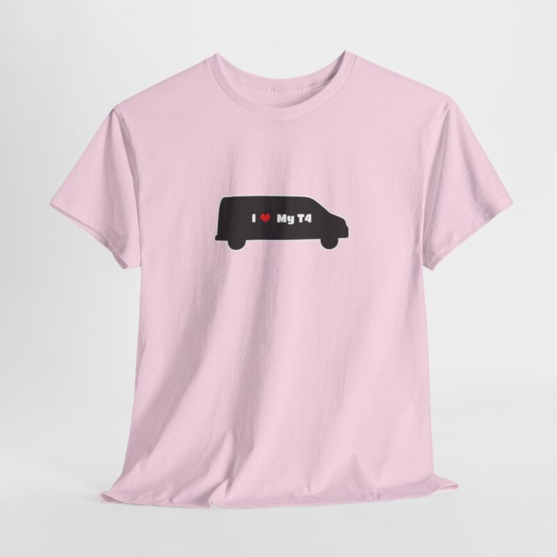 "i Love My T4" Vw Transporter T4 Campervan T-shirt