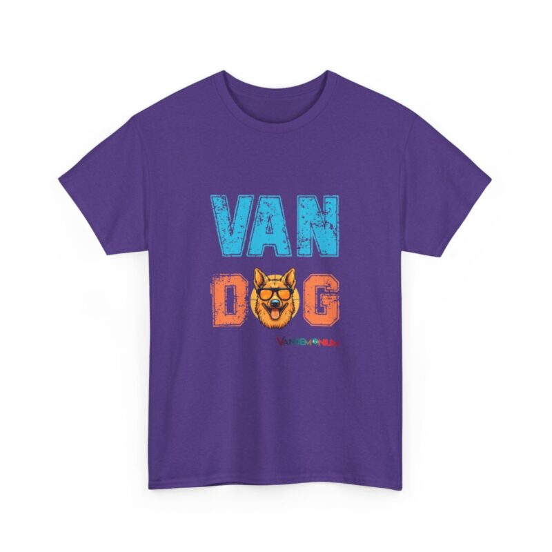 Van Dog T-shirt - Blonde German Shepherd Wearing Sunglasses