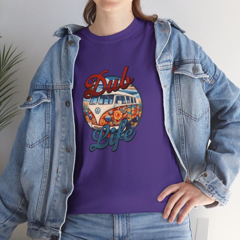 Dub Life Hippie Floral Volkswagen Campervan T-shirt