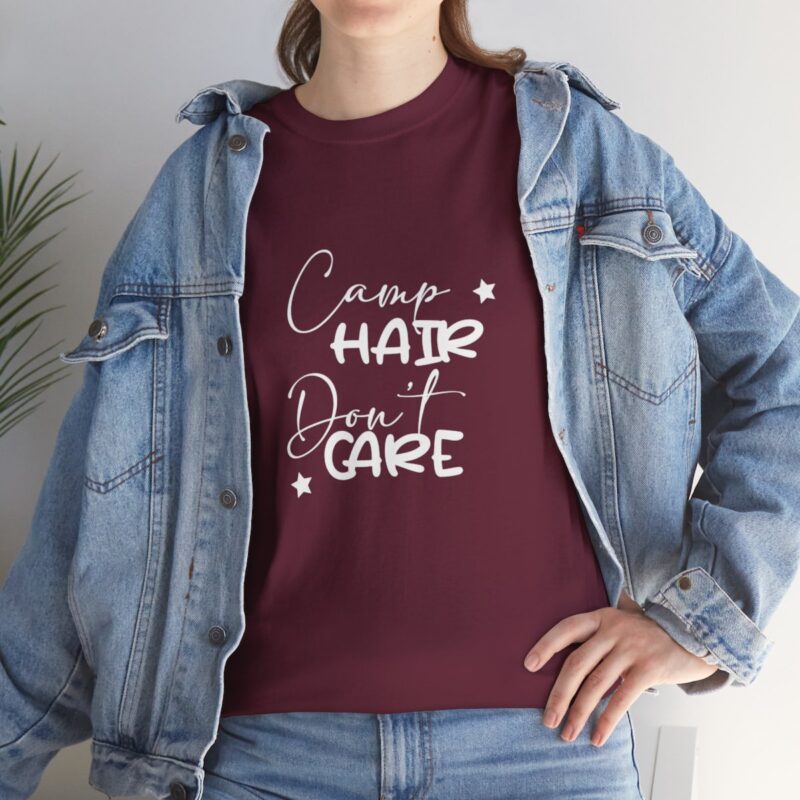 Camp Hair Don't Care Camping T-shirt