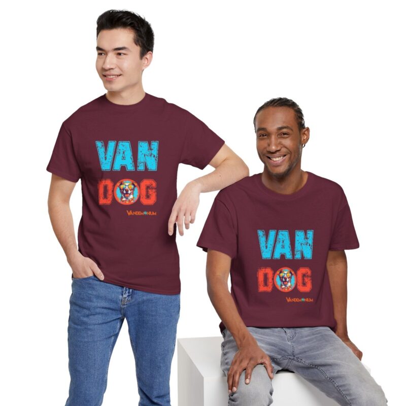 Van Dog T-shirt - Cute Terrier/collie Wearing Sunglasses