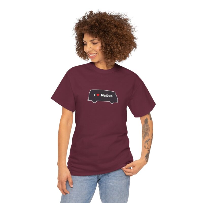 Dub Lover Tshirt - Vw T1 Split Screen/t2 Bay Window Campervan