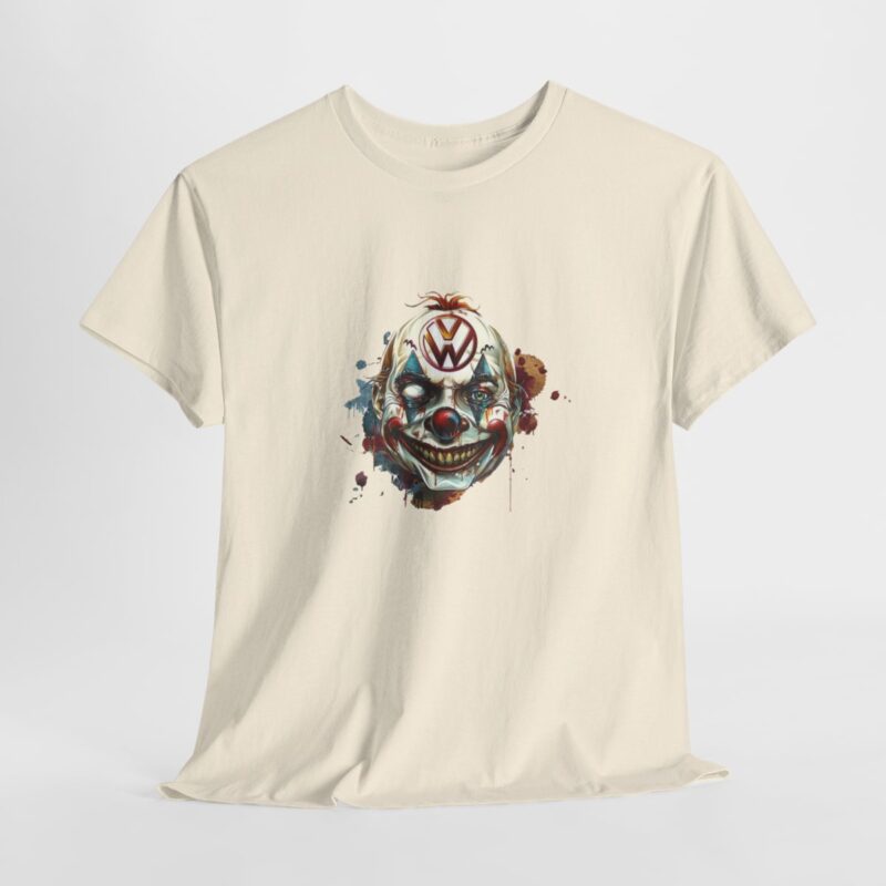 Evil Vw Brain Clown Heavy Cotton T-shirt