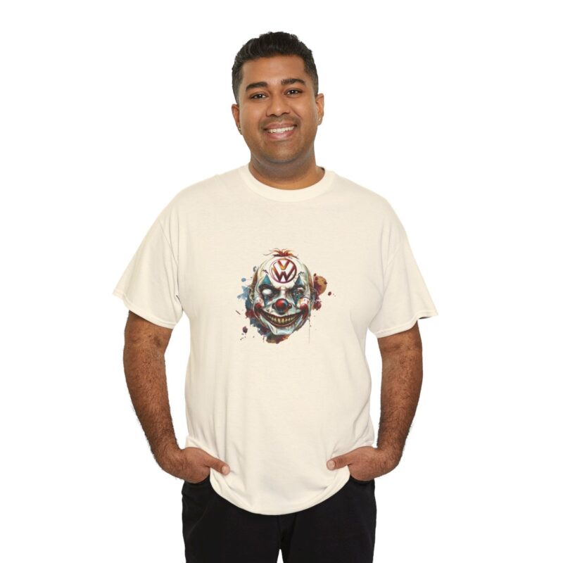 Evil Vw Brain Clown Heavy Cotton T-shirt