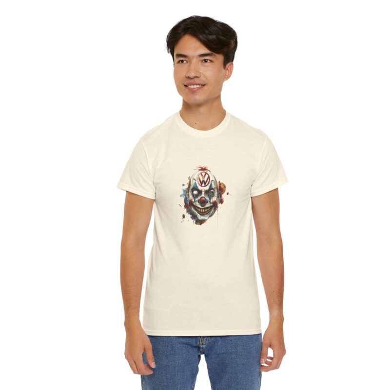 Evil Vw Brain Clown Heavy Cotton T-shirt