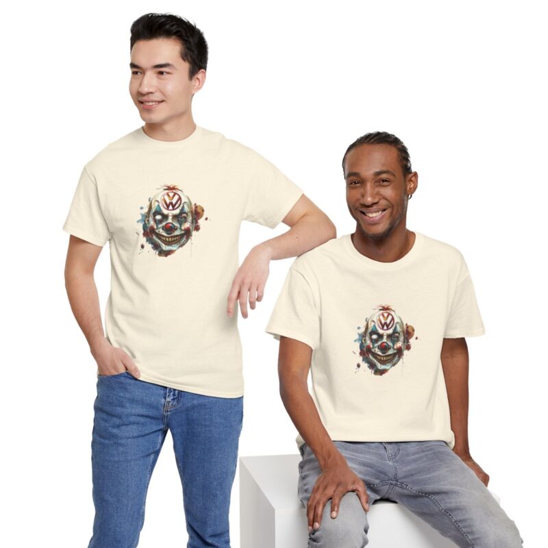 Evil Vw Brain Clown Heavy Cotton T-shirt