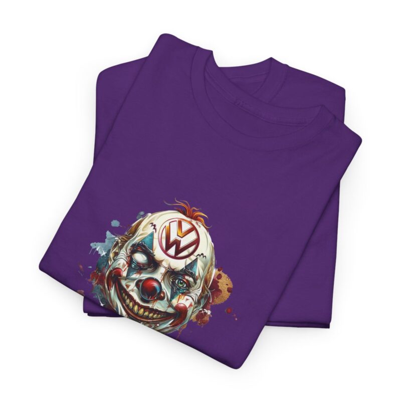 Evil Vw Brain Clown Heavy Cotton T-shirt