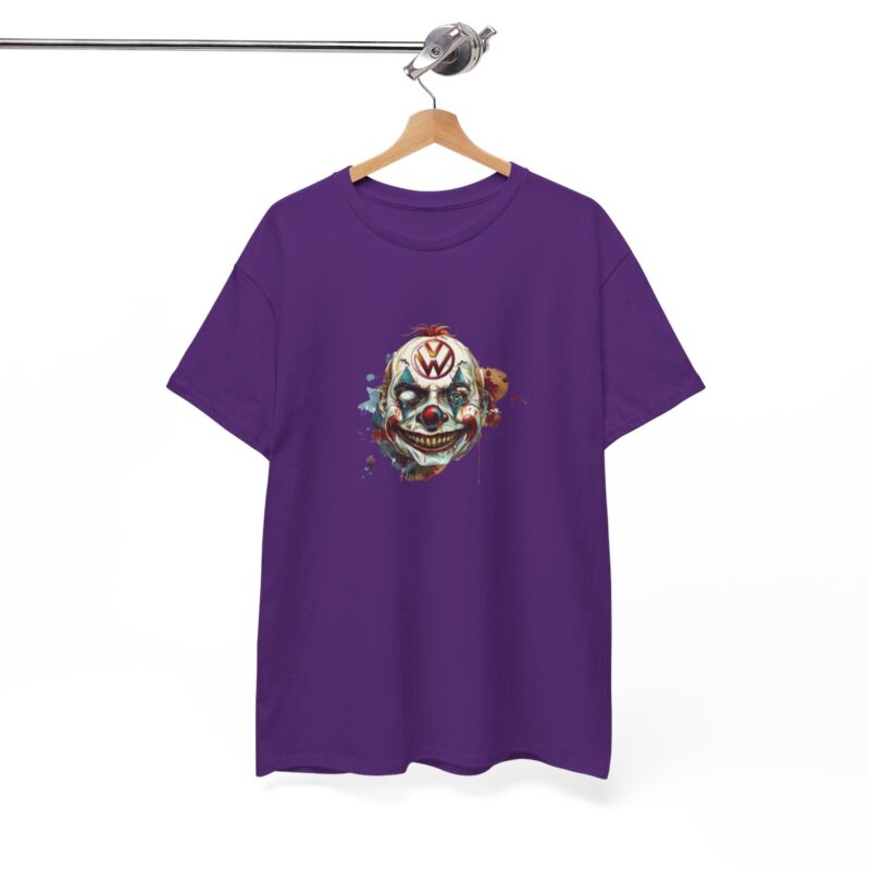 Evil Vw Brain Clown Heavy Cotton T-shirt