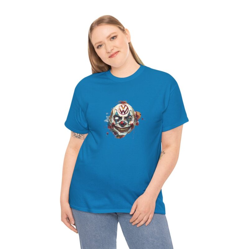 Evil Vw Brain Clown Heavy Cotton T-shirt