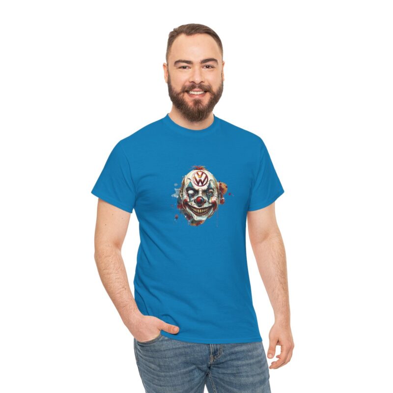 Evil Vw Brain Clown Heavy Cotton T-shirt