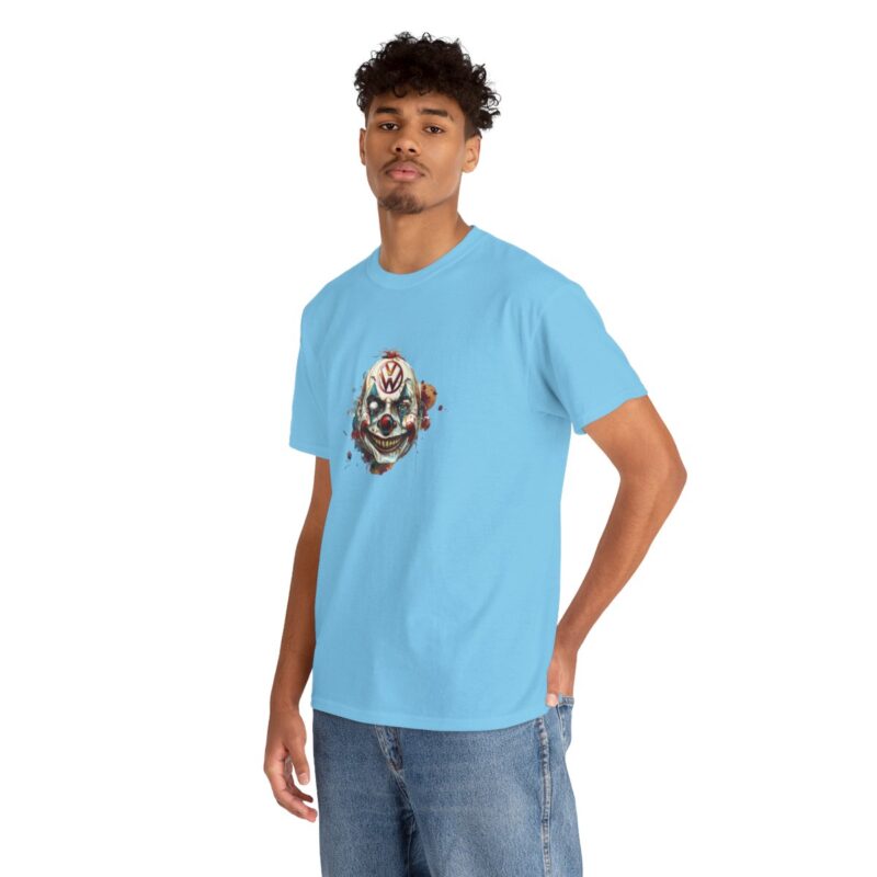 Evil Vw Brain Clown Heavy Cotton T-shirt