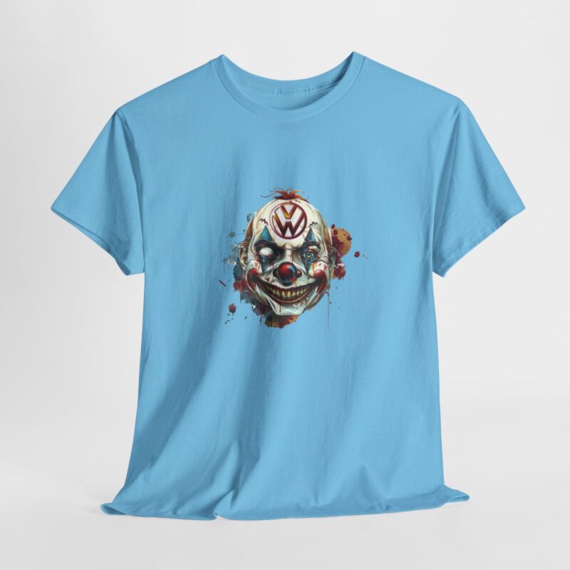 Evil Vw Brain Clown Heavy Cotton T-shirt