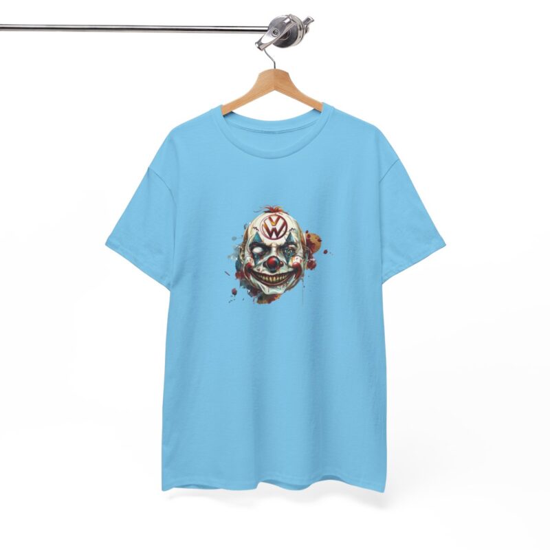 Evil Vw Brain Clown Heavy Cotton T-shirt