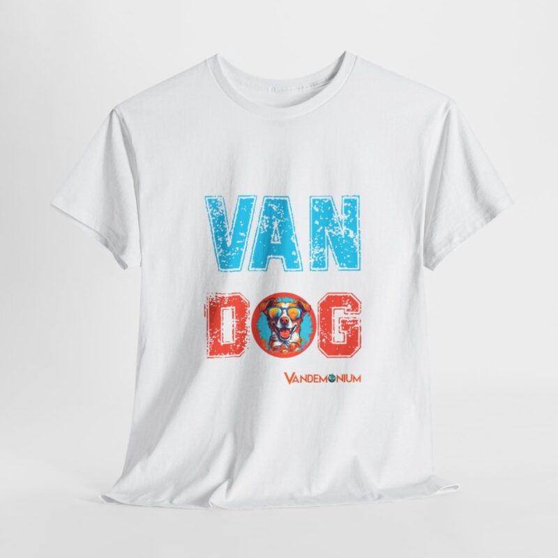 Van Dog T-shirt - Cute Terrier/collie Wearing Sunglasses