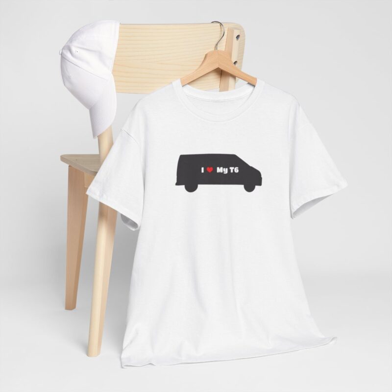 "i Love My T6" Vw Transporter T6 Campervan T-shirt