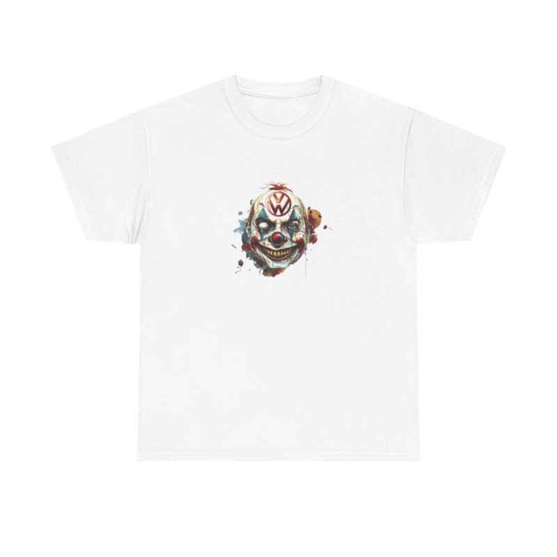 Evil Vw Brain Clown Heavy Cotton T-shirt