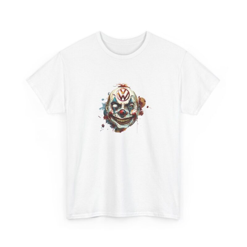 Evil Vw Brain Clown Heavy Cotton T-shirt