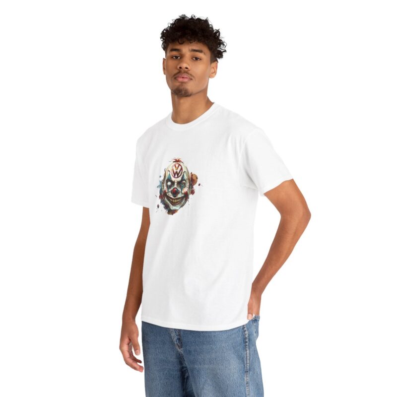 Evil Vw Brain Clown Heavy Cotton T-shirt